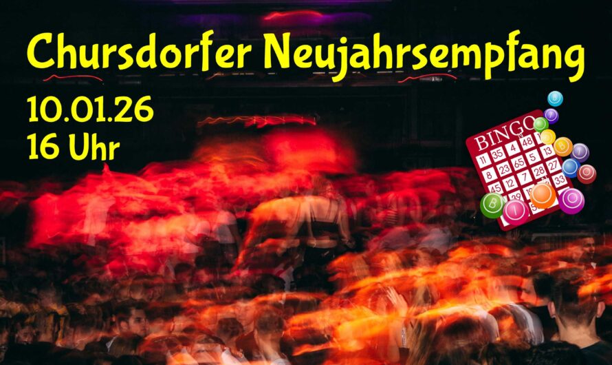 Schönste Stehlampe auf dem Neujahrsempfang